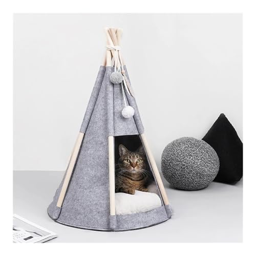 Haustierzeltbett, Haustier-Tipi, Hunde- und Katzenbett mit dicker Unterlage, tragbar, faltbar, langlebiges Haustier, geeignet for Betten for Hauskatzen, kleines Hundebett, waschbar Haustierzeltbett, Haustier-Tipi, Hunde- und Katzenbett mit dicker Unterlage, tragbar, faltbar, langlebiges Haustier, geeignet for Betten for Hauskatzen, kleines Hundebett, waschbar von TMAOZW