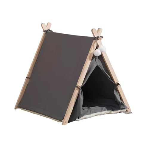 TMAOZW Katzen- und Hundebett for Sommer und Winter, Schlichtes Design, Haustierzelt, Katzenbetten for den Innenbereich, Produkt geeignet for Katzen im Innenbereich, waschbar, for kleine Hunde(Gray) von TMAOZW