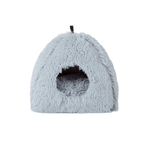 TMAOZW Katzenbetten, Plüsch-Haustierzelt for den Innenbereich, Nicht zusammengeklappt, weiche Höhle, geeignet for Katzen und Hunde, die Spielen, ausruhen, Mittagspause(Gray) von TMAOZW