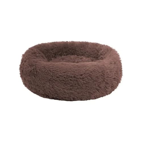 TMAOZW Katzenhütte Hundehütte Winter Warme Matte Haustierhütte Hundeunterlage Heimtierbedarf Geeignet for Betten Indoor-Katzen Kleines Hundebett Waschbar(Brown,70cm) von TMAOZW