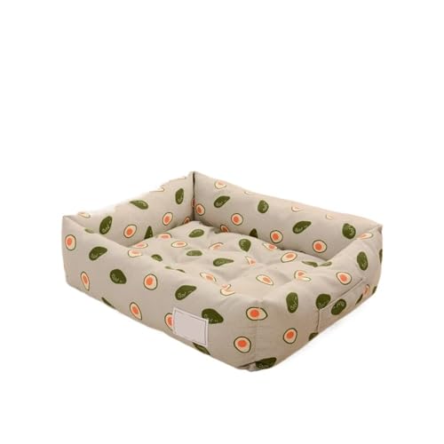 TMAOZW Hundebett mit quadratischem Gitter, abnehmbares und waschbares Haustierbett, Katzennest, geeignet for Katzen und Hunde, die Spielen, Sich ausruhen oder die Mittagspause Machen(Type A,45x35cm) von TMAOZW