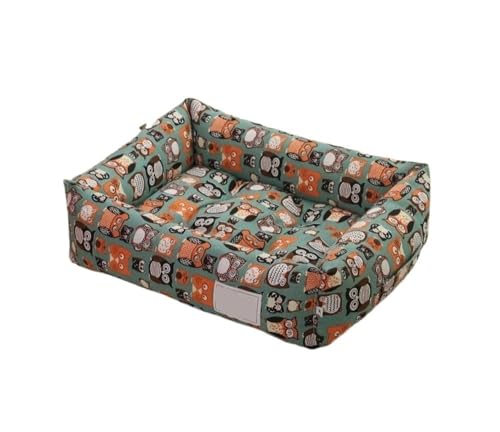 TMAOZW Hundebett mit quadratischem Gitter, abnehmbares und waschbares Haustierbett, Katzennest, geeignet for Katzen und Hunde, die Spielen, Sich ausruhen oder die Mittagspause Machen(Type E,60x50cm) von TMAOZW