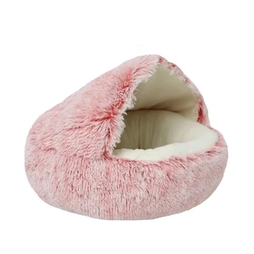 TMAOZW Katzenbett, Haustiermatratze, warm, weich, Schlafnest, Höhle for kleine Hunde, Kätzchen, geeignet for Katzen, Hunde, Spielen, Ausruhen, Mittagspause(Pink) von TMAOZW