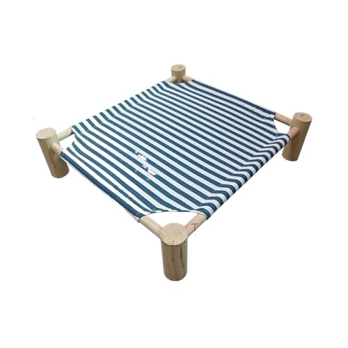 TMAOZW Katzenbett for Haustiere, abnehmbar, waschbar, aus Segeltuch, Katzen-/Kätzchen-Hängematte, Haus, geeignet for kleine Hunde, Katzenbett for draußen, Katzenbett fürs Auto(06 Blue Stripe) von TMAOZW