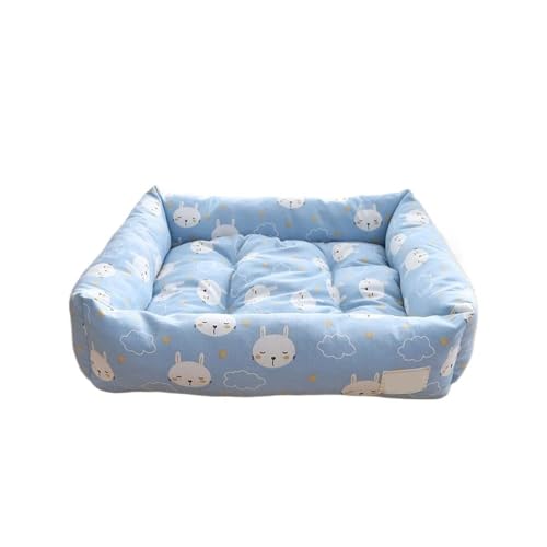 TMAOZW Warme Haustiermatratze, weiches Plüsch-Katzenbett, alle Jahreszeiten, universelle Hundehütte, klein, geeignet for Katzen und Hunde, die Spielen, ausruhen, Mittagspause(Blue,50x40cm) von TMAOZW