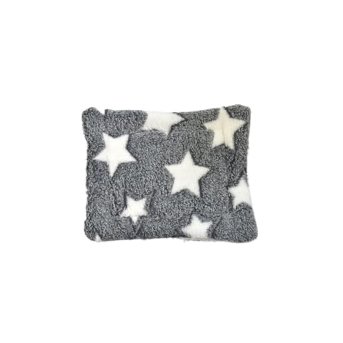 TMAOZW Weiche Katzenmatratze, Haustier-Schlafmatratze, kleine Haustiermatte, geeignet for den Innenbereich, auf der Seite, auf dem Boden, Garten(Grey Stars) von TMAOZW