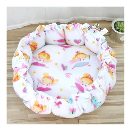 TMAOZW Weiches Katzenbett, Flauschiges, verstellbares Katzenkissen, rund, warm, leicht, for Haustiere, Hundebett, geeignet for Ausruhen und Entspannen im Freien(10,M 35CM) von TMAOZW