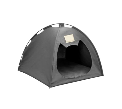 Tragbares Katzenzelt, abnehmbares, waschbares Katzenbett for Haustiere, Katzen und Hunde, geeignet for Ausruhen und Entspannen im Freien(Gray,42x42x38cm) von TMAOZW