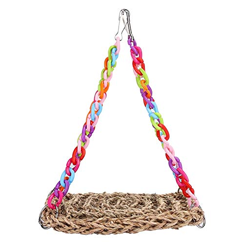 TMISHION Papageien-Schaukel-Hängematten-Spielzeug, Vogel-Kau-Kletterspielzeug, Hängendes Papageien-Haustier-Spielzeug TMISHION Papageien-Schaukel-Hängematten-Spielzeug, Vogel-Kau-Kletterspielzeug, Hängendes Papageien-Haustier-Spielzeug von TMISHION