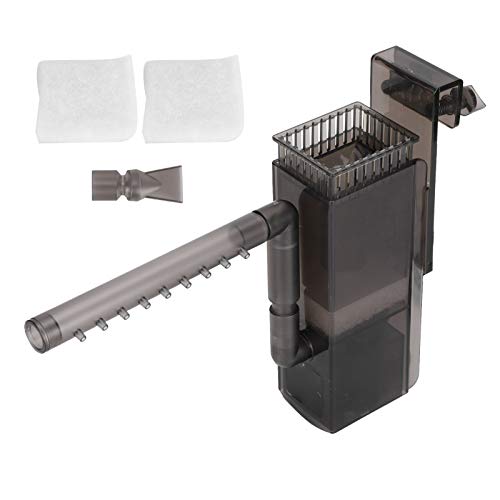 TMISHION Aquariumfilter, Aquarium-Außentyp, Hängende Wasserpumpenfiltration, Oberflächenentfettung, Skimmer, Wandmontage, Ölfilmfilter Entfernen (EU-Stecker 100-240 V 220) von TMISHION