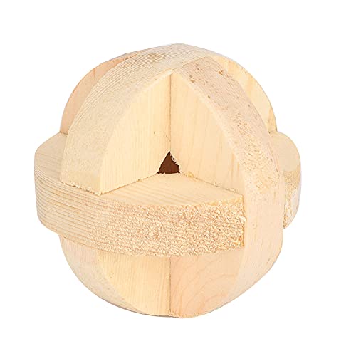 TMISHION Hamster-Kauspielzeug, Kleines Haustier, das Kauen, Sport, Interaktives Backenzahnspielzeug, 6 cm/2,4 Zoll, Natürliches Holzhamster-Mini-Abwechslungsreiches Ballspielzeug für TMISHION Hamster-Kauspielzeug, Kleines Haustier, das Kauen, Sport, Interaktives Backenzahnspielzeug, 6 cm/2,4 Zoll, Natürliches Holzhamster-Mini-Abwechslungsreiches Ballspielzeug für von TMISHION