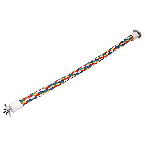 TMISHION Vogel-Sitzseile, Vogel Entwickeln Koordination, Gleichgewicht, Bungee-Spielzeug, Vogel-Papagei, Buntes Baumwollseil, Stehende Sitzstange, Kauspielzeug TMISHION Vogel-Sitzseile, Vogel Entwickeln Koordination, Gleichgewicht, Bungee-Spielzeug, Vogel-Papagei, Buntes Baumwollseil, Stehende Sitzstange, Kauspielzeug von TMISHION