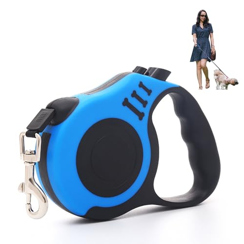 Ausziehbare Leine für Hunde,Rollleine Hundeleine 5m,Leine Hundeleine Einziehbar,Hundeleine für Hunde,Hundeleine Ausziehbar mit Griff,Für kleine und mittlere Hunde unter 15KG,Blau Ausziehbare Leine für Hunde,Rollleine Hundeleine 5m,Leine Hundeleine Einziehbar,Hundeleine für Hunde,Hundeleine Ausziehbar mit Griff,Für kleine und mittlere Hunde unter 15KG,Blau von TMRBBesty