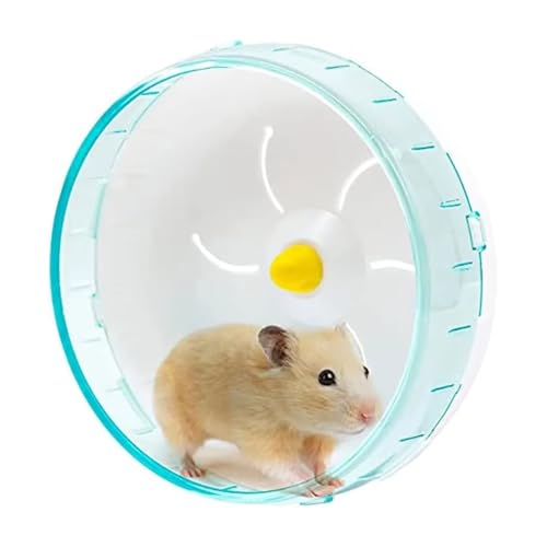 Hamsterrad,Hamstertrainingsrad,Silent Hamster Rad,Transparent Laufrad Hamster Leise Hamster Spielzeug,Hamster Sport Zubehör aus Kunststoff,Für Hamster,Hamster,Mäuse und andere kleine Haustiere,12cm von TMRBBesty