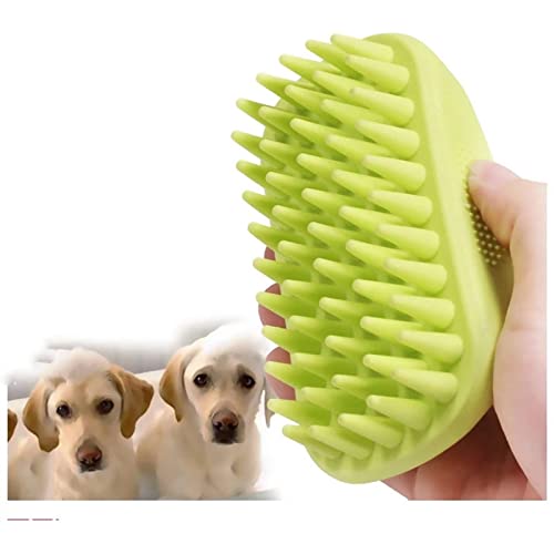 TNBCCXN Haustierbürste Bürste Gummikamm Haarentfernungsbürste Haustier Hund Katze Pflege Reinigungshandschuh(Green) von TNBCCXN