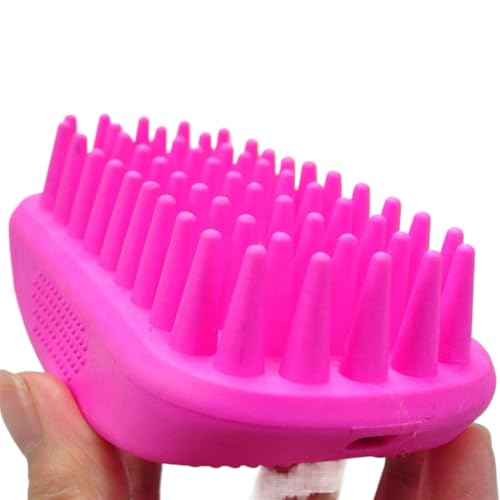 TNBCCXN Haustierbürste Bürste Gummikamm Haarentfernungsbürste Haustier Hund Katze Pflege Reinigungshandschuh(Rose Pink) von TNBCCXN