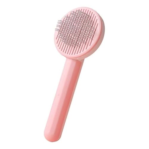 TNBCCXN Haustierbürste Haar Spezialnadel Kamm Katze Pflege Reinigung Massagegerät offene Knoten Werkzeug(Pink) von TNBCCXN