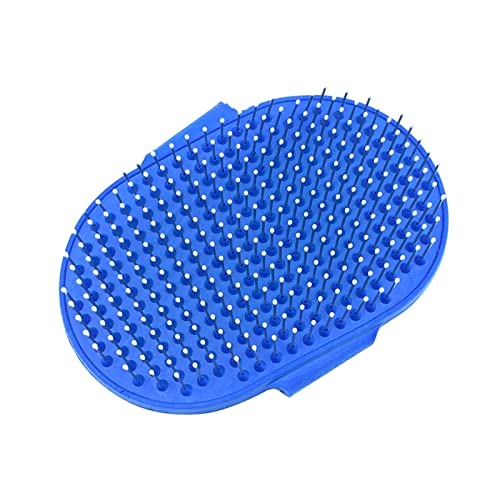 TNBCCXN Haustierbürste Haustier Gummihandschuh Haar Fellpflege Massage Massage Pin Hund Katze Badebürste Kamm(Blue) von TNBCCXN