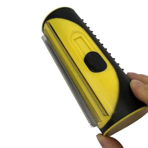 TNBCCXN Haustierbürste Kamm Lint Roller Welpen Reinigungsbürste Katzen Haar Sofa Teppichreiniger Bürsten(Yellow) von TNBCCXN