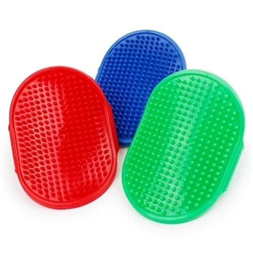 TNBCCXN Haustierbürste Weiche Gummi-Hundebadebürste, Kamm, Reinigung, Fellpflege, Katzenbürste, Blau, Rot, Grün TNBCCXN Haustierbürste Weiche Gummi-Hundebadebürste, Kamm, Reinigung, Fellpflege, Katzenbürste, Blau, Rot, Grün von TNBCCXN