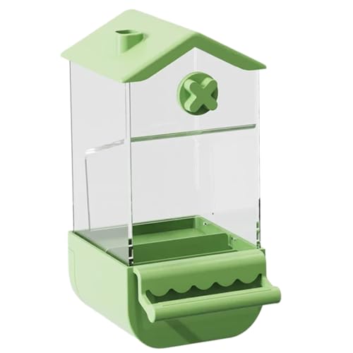 Langlebige, automatische Vogelfutterstation zum Anschrauben, mit Sitzstange, für den Innenbereich, manueller Futterbehälter, nah und intim mit natürlichem von TNNOKL