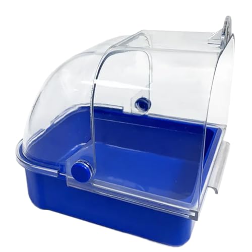 TNNOKL Vogelkäfig, externe Schraube, Badezimmer, Papageienbadewanne, Vogelkäfig, transparent, Badewanne, Wellensittiche, Käfigdekoration, Vogelfutterschale von TNNOKL