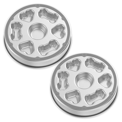 2 Stück Slow Feeder Hundenapf,Edelstahl-Puzzle mit rutschfestem Silikonboden,25×4 cm,Anti-Choke-Hundenapf für Schnelle Esser,Interaktive Fütterung, langsames Fressen,Hundefressnapf für alle Rassen von TNTGMG