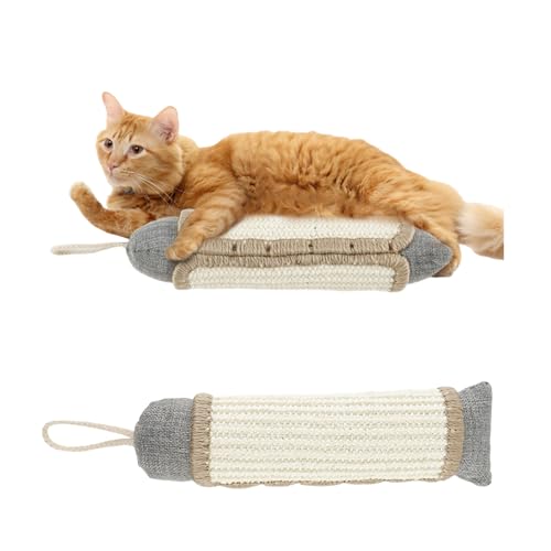 TNTGMG Katzenspielzeug, 2 Stück natürlicher interaktiver Haustierkicker, Fischform, langlebiges Kickspielzeug, 30×8×8 cm, bissfestes Kauspielzeug für Katzen im Haus, das sie neckt und beruhigt TNTGMG Katzenspielzeug, 2 Stück natürlicher interaktiver Haustierkicker, Fischform, langlebiges Kickspielzeug, 30×8×8 cm, bissfestes Kauspielzeug für Katzen im Haus, das sie neckt und beruhigt von TNTGMG