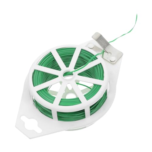 TOBBOMEY 1 Rolle Gartenschneider, Gartendraht, Gartendraht, Brotbinder, Drahtbinder, Gartenbinder, Gartenbinder, Dekorative Binder Für Girlanden, Lange Binder, Kettenschloss, Baumbinder von TOBBOMEY