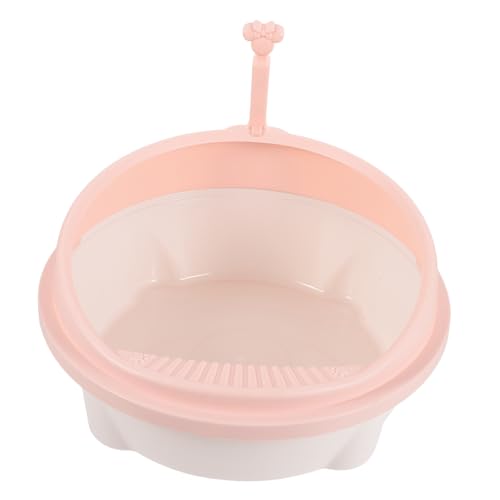 TOBBOMEY 1 Satz Katzentoilette Liner kleine Transportbox für Katzen Katzensachen Katzenstreueinlage Katzenkiste abfallbehälter katzentoillette Katze Bettpfanne kätzchentoilette Plastik Rosa von TOBBOMEY