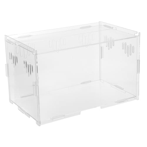 TOBBOMEY 1 Stück Karton Reptilienbox Aus Acryl Würfel Anzeigen Aquariumheizung Anlage Klarer Behälter Halter Reptilienkäfige Bausatz Futterspender Kaninchenstall Aquarienlicht Inkubator TOBBOMEY 1 Stück Karton Reptilienbox Aus Acryl Würfel Anzeigen Aquariumheizung Anlage Klarer Behälter Halter Reptilienkäfige Bausatz Futterspender Kaninchenstall Aquarienlicht Inkubator von TOBBOMEY
