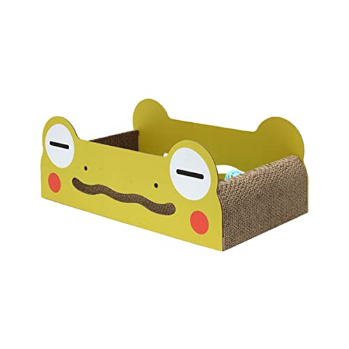 TOBBOMEY 1stück Katzenkratzbrett Aus Wellpappe Großes Lustiges Kratzspielzeug Für Katzen Und Kätzchen Schützendes Spiel Und Schlafkissen Für Innenräume von TOBBOMEY