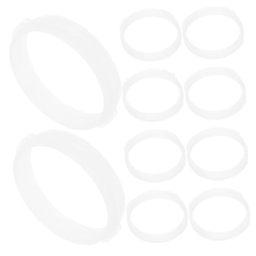 TOBBOMEY 10 Stück Teiliges Hamster Tunnel Verbindungsringe aus Robustem Kunststoff Sicherer DIY Ersatz für Hamsterkäfig Röhren Transparent Einfach zu Montieren und Wiederverwendbar für von TOBBOMEY