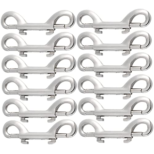 TOBBOMEY 12 Stück Teiliges Doppelkarabinerhaken aus Zinklegierung Doppelseitige Schnappverschlüsse mit Daumenhebel Robuste Haken für Hundeleinen Rucksackriemen und Vielseitige Outdoor TOBBOMEY 12 Stück Teiliges Doppelkarabinerhaken aus Zinklegierung Doppelseitige Schnappverschlüsse mit Daumenhebel Robuste Haken für Hundeleinen Rucksackriemen und Vielseitige Outdoor von TOBBOMEY