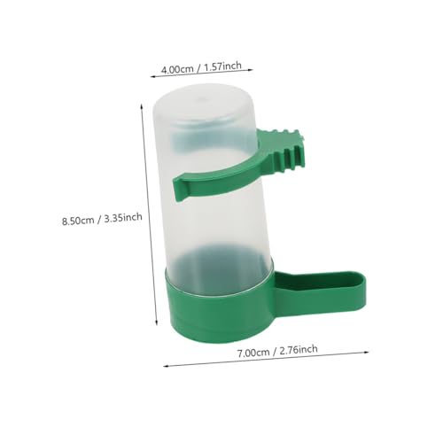 TOBBOMEY 12 Stück Teiliges Vogeldrinksystem aus Robustem Abs Auslaufsicherer Wasserspender für Käfige Hoher Fassungsvermögen Geeignet für Papageien Tauben Wellensittiche Einfache Reinigung von TOBBOMEY