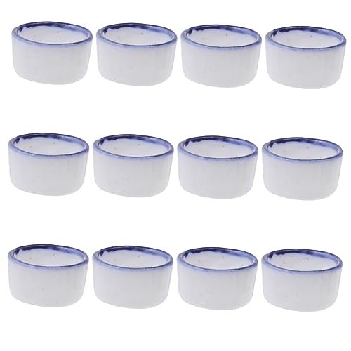 TOBBOMEY 12st Becken Schildkrötenspielzeug Schale Für Reptilienfutter Spinnenwasserschale Crested Gecko Food Cups Reptilienterrarium Wasserspender Haubengecko Frosch Haustier Keramik Weiß TOBBOMEY 12st Becken Schildkrötenspielzeug Schale Für Reptilienfutter Spinnenwasserschale Crested Gecko Food Cups Reptilienterrarium Wasserspender Haubengecko Frosch Haustier Keramik Weiß von TOBBOMEY