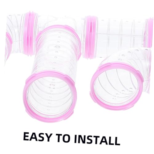 TOBBOMEY 16 Stück Teiliges DIY Hamster Tunnel Transparente Externe Röhren Einfach Montierbar Erweiterbar für Hamsterkäfig Spielerisches Haustiertunnel Zubehör für Kleine Nager TOBBOMEY 16 Stück Teiliges DIY Hamster Tunnel Transparente Externe Röhren Einfach Montierbar Erweiterbar für Hamsterkäfig Spielerisches Haustiertunnel Zubehör für Kleine Nager von TOBBOMEY