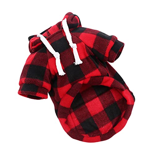 TOBBOMEY Karierter Pullover Für Mittelgroße Und Große Hunde Und Katzen Weste Mit Reißverschluss Mantel Für Warme Herbst-Haustier-weihnachtskleidung TOBBOMEY Karierter Pullover Für Mittelgroße Und Große Hunde Und Katzen Weste Mit Reißverschluss Mantel Für Warme Herbst-Haustier-weihnachtskleidung von TOBBOMEY