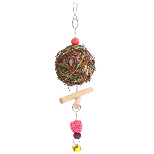 TOBBOMEY 1pc Dekoratives Papagei Bissspielzeug Interessanter Papagei Kaut Spielzeugvogel Käfigzubehör TOBBOMEY 1pc Dekoratives Papagei Bissspielzeug Interessanter Papagei Kaut Spielzeugvogel Käfigzubehör von TOBBOMEY