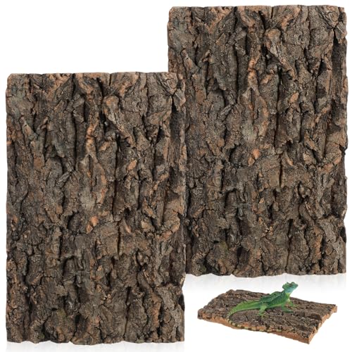 TOBBOMEY 2er-Pack Natürliche Korkrinde-Dekorationen Für Reptilien Eidechsen-Tank-zubehör Reptilienfell Kletterrinde Für Den Aquarium-Hintergrund TOBBOMEY 2er-Pack Natürliche Korkrinde-Dekorationen Für Reptilien Eidechsen-Tank-zubehör Reptilienfell Kletterrinde Für Den Aquarium-Hintergrund von TOBBOMEY