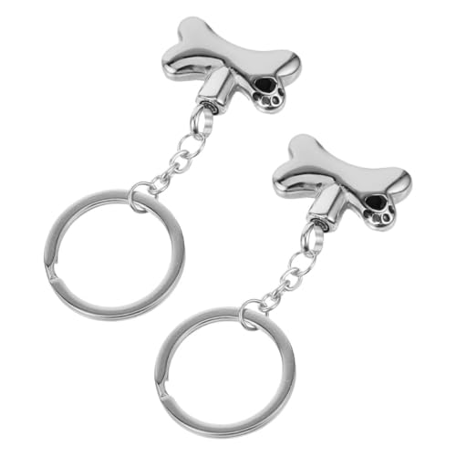 TOBBOMEY 2 Stück Gedenkschmuck aus Titanstahl Knochenform mit Aschenbehälter Erinnerungsstück für Verstorbene Tiere TOBBOMEY 2 Stück Gedenkschmuck aus Titanstahl Knochenform mit Aschenbehälter Erinnerungsstück für Verstorbene Tiere von TOBBOMEY