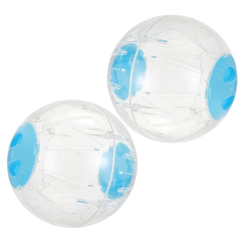 TOBBOMEY 2 Stück Hamster Gymnastikball, Gymnastikball Für Kleintiere, Gymnastikbälle Für Kleine Haustiere, Gymnastikbälle Für Chinchilla, Hamsterzubehör, Gymnastikbälle Für Käfig, Ratten, von TOBBOMEY