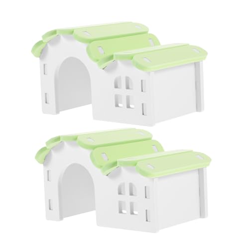 TOBBOMEY 2 Stück Hamsternest, Mini Rattenkäfig, Versteck, Meerschweinchen Versteck, Spielzeug Zubehör, Entzückendes Rattenhaus, Käfig, Hamsterhaus, Hamster Verstecke, Hamsterhütte, von TOBBOMEY