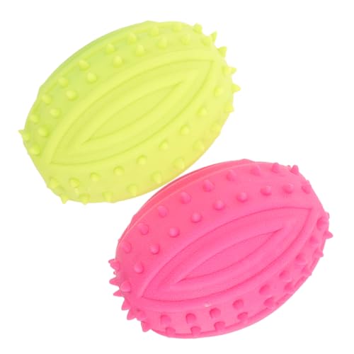 TOBBOMEY 2 Stück Haustier Rugby Spielzeug, Welpen Kauspielzeug, Welpenspielzeug, Hundekauspielzeug Für Kleine Hunde, Spielzeug Für Welpen, Quietschendes Hundespielzeug, Interaktives TOBBOMEY 2 Stück Haustier Rugby Spielzeug, Welpen Kauspielzeug, Welpenspielzeug, Hundekauspielzeug Für Kleine Hunde, Spielzeug Für Welpen, Quietschendes Hundespielzeug, Interaktives von TOBBOMEY