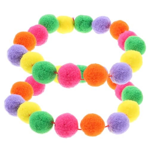 TOBBOMEY 2 Stück Leichtes Verstellbares Katzenhalsband mit Plüschball Strapazierfähiges Material Dekoratives Accessoire für Kätzchen und Katzen Geeignet für Alltag Party Aufnahmen und von TOBBOMEY