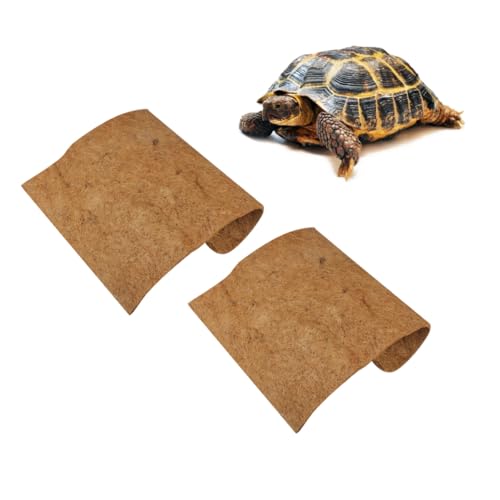 TOBBOMEY 2 Stück Natürliche Kokosfaser Reptilienmatte Atmungsaktiv Antiparasitisch Terrarienmatte für Schildkröten und Echsen Braun Umweltfreundlich TOBBOMEY 2 Stück Natürliche Kokosfaser Reptilienmatte Atmungsaktiv Antiparasitisch Terrarienmatte für Schildkröten und Echsen Braun Umweltfreundlich von TOBBOMEY