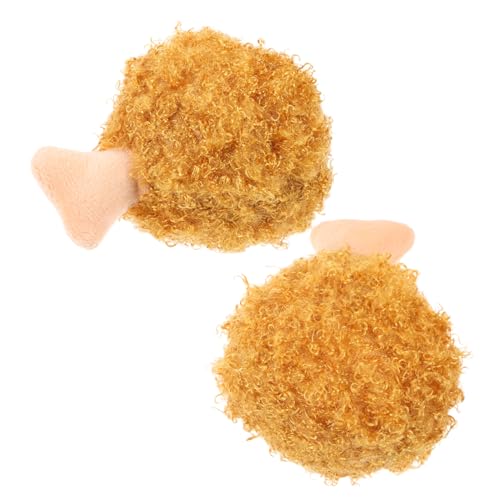 TOBBOMEY 2 Stück Plüsch Hundespielzeug Squeaky Kauspielzeug für Welpen und Kleine Hunde Robustes Trainingsspielzeug zur Zahnpflege und Beißfestigkeit Interaktives Quietschspielzeug für von TOBBOMEY