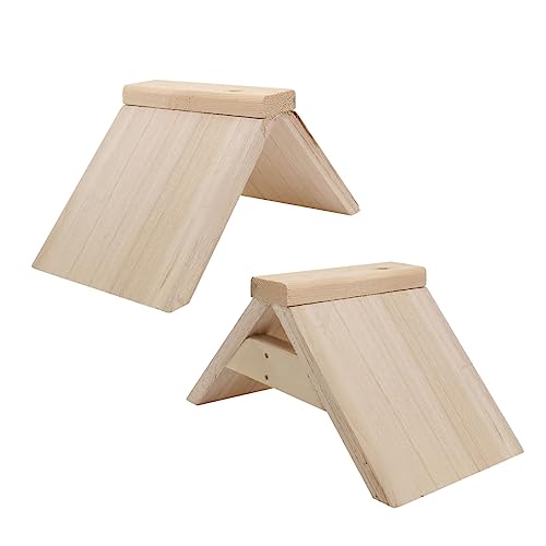 TOBBOMEY 2 Stück Robuste Holz Sitzstangen für Tauben und Brieftauben Langlebiger Vogel Ruheplatz Natürlicher Freisitz aus Massivem Holz für Wellensittiche und Papageien Geeignet von TOBBOMEY