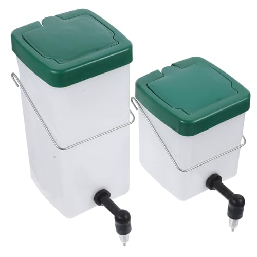 TOBBOMEY 2 Stück Teiliges Kaninchen Trinkflaschen Tropfsichere Nagetier Wasserflaschen Geruchlos Langlebig Einfache für Hasen und Meerschweinchenkäfige von TOBBOMEY