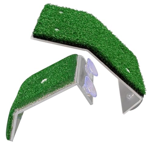 TOBBOMEY 2 Stück Teiliges Schildkröten sonnenbad plattform aus Langlebigem PP Kunststoff mit Realistischem Kunstrasen rutschfeste Kletterrampe mit Saugnäpfen zur Einfachen Befestigung TOBBOMEY 2 Stück Teiliges Schildkröten sonnenbad plattform aus Langlebigem PP Kunststoff mit Realistischem Kunstrasen rutschfeste Kletterrampe mit Saugnäpfen zur Einfachen Befestigung von TOBBOMEY